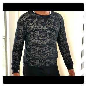 Diesel black gold burnout sweatshirt